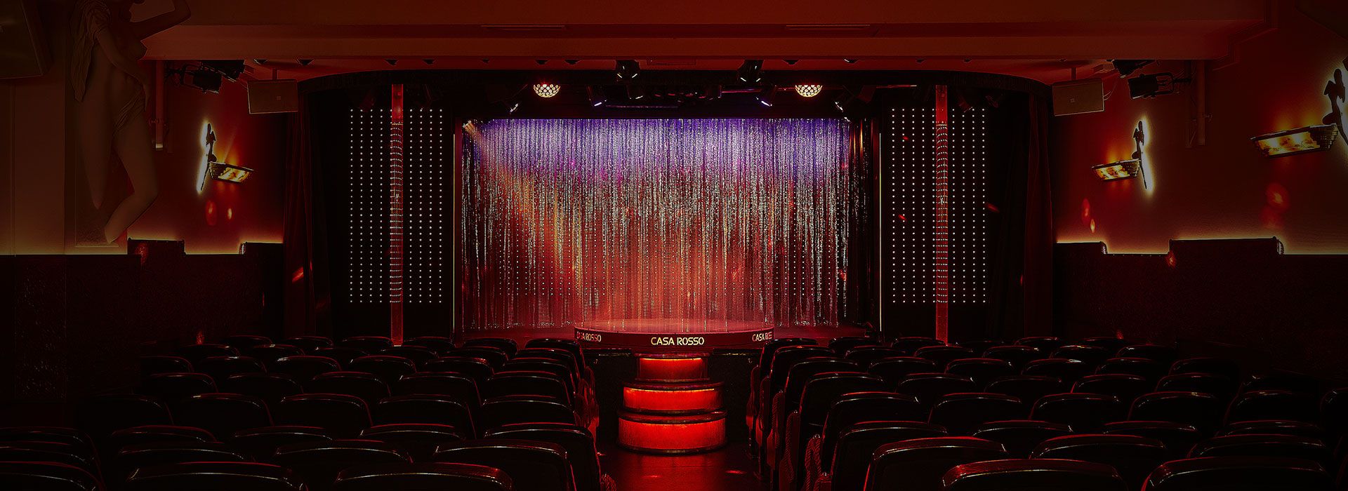 Casa Rosso theater podium